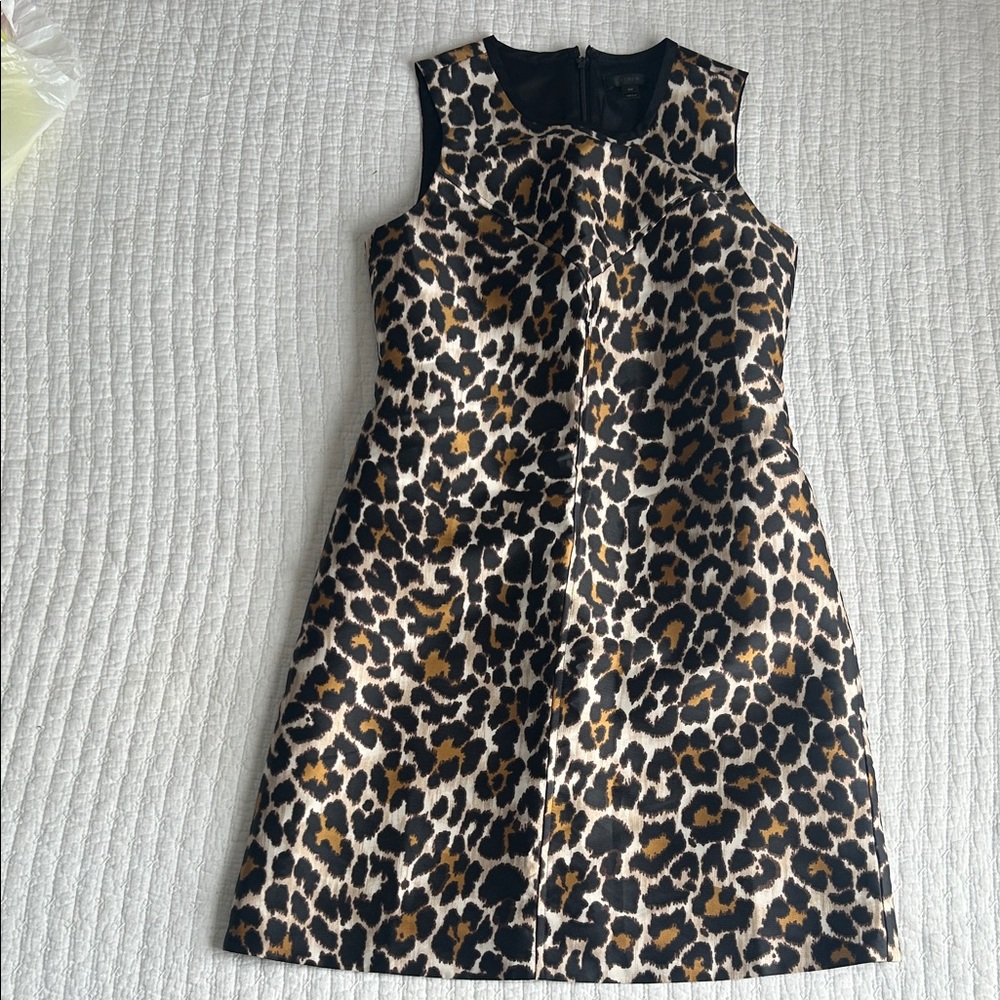 J. Crew Leopard Print Women Dress - Black and Brown